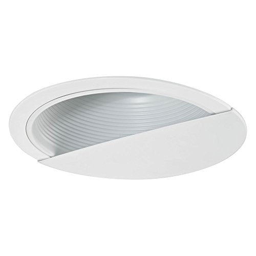 White Baffle Wall Washer Trim for 6-Inch Recessed Cans