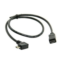 Load image into Gallery viewer, FASEN 0.5m 1.5ft Micro USB 2.0 90 Degree Right Angled Male to Female Tablet Phone Extension Cable
