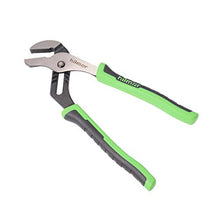 Load image into Gallery viewer, Hilmor 10&quot; Tongue &amp; Groove Plier with Rubber Handle Grip, Black &amp; Green, GJP10 1885367
