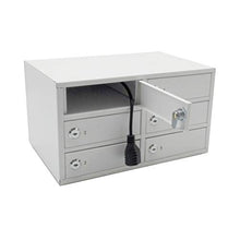 Load image into Gallery viewer, FixtureDisplays 6-Slot Cell Phone Charging Station Lockers Works with Mini Assignment Mail Slot Box 15253-NPF!
