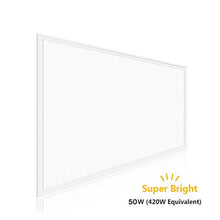 Load image into Gallery viewer, LED FANTASY LED Panel 2x4 Dimmable 50W 24&#39;&#39;x48&#39;&#39; Panel (420W Equivalent), 5000K Daylight 5250 Lumens White Frame, IP40, DLC-Qualified &amp; UL-Listed
