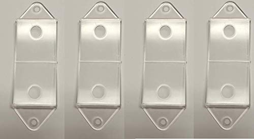 Clear Rocker Switch Plate Cover Guard 4 Pack - Keeps Light Switch ON or Off Protects Your Lights or Circuits from Accidentally Being Turned on or Off.