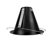 Load image into Gallery viewer, NICOR Lighting 6 inch Black Airtight Recessed Cone Baffle Trim, Fits 6 inch Housings (17550ABK)
