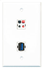 Load image into Gallery viewer, RiteAV - 1 Port USB 3 A-A 1 Port Speaker Wall Plate - Bracket Included

