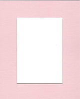 Pack of (5) 24x36 Acid Free White Core Picture Mats Cut for 20x30 Pictures in Pink