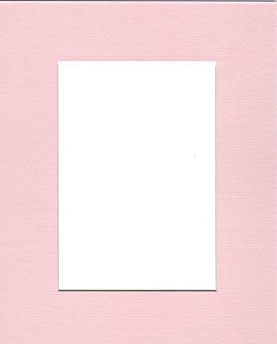 Pack of (5) 24x36 Acid Free White Core Picture Mats Cut for 20x30 Pictures in Pink