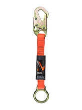 Load image into Gallery viewer, Malta Dynamics 18 D-Ring Extender with Snap Hook, Galvanized Steel Extension, D Ring Fall Protection, Safety Harness Lanyard for Construction &amp; Roofing, OSHA/ANSI Compliant
