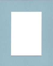 Load image into Gallery viewer, Pack of (2) 22x28 Acid Free White Core Picture Mats Cut for 18x24 Pictures in Sheer Blue
