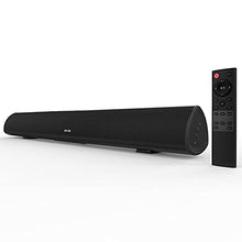 Load image into Gallery viewer, Sound Bar, Bestisan 80W Home Theater Soundbar System with HDMI-ARC Function, Wired and Wireless Bluetooth 5.0 Audio Speaker (Treble/Bass Adjustable,34-Inch, Wall mountable)
