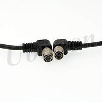 Uonecn Power Cable for Basler GIGE AVT CCD Camera Right Angle 6 pin Hirose Female to Right Angle 6 pin Female