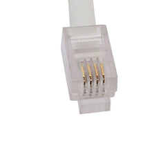 Load image into Gallery viewer, Aexit Plastic Spring Distribution electrical Coiled Cable Connectors Phone Telephone Line White 4pcs
