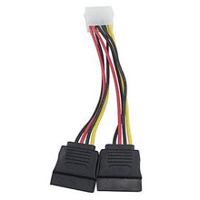 Load image into Gallery viewer, FASEN 4 PIN IDE/Molex to 2 SATA 15 Pin Power Adapter cable
