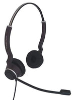 Panasonic Certified SC Clearwire Duo HD Headset 2.5MM Curly Cord Direct Connection to Panasonic KX-T Series Telephones - Bundle Offer Includes Headset Storage Bag Extra Ear Pad