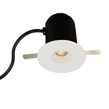 Load image into Gallery viewer, WAC Lighting HR-LED231R-30-WT White LEDme Miniature Round Recessed Task Light 3000K Soft, 1&quot; Non-Adjustable
