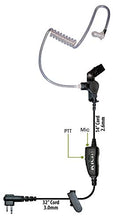 Load image into Gallery viewer, Klein Star 2 Pin Earpiece with in Line PTT Button and Mic 2 Way Radio Earpiece Headset Single Wire for Blackbox Plus Blackbox Bantam Motorola CP Series and Other 2 pin Radios
