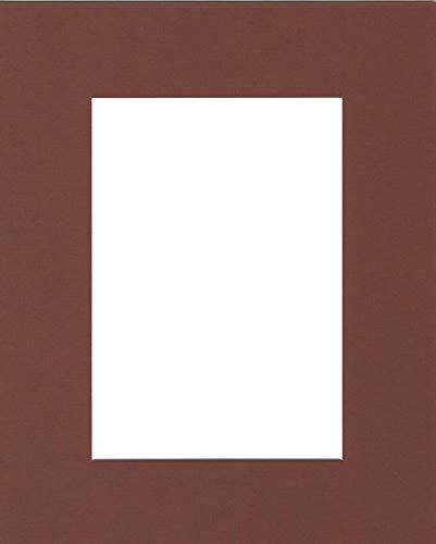 Pack of (2) 20x24 Acid Free White Core Picture Mats Cut for 16x20 Pictures in Brown