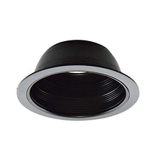 Load image into Gallery viewer, 6&quot; INCH RECESSED LIGHTING BAFFLE TRIM IN BLACK REPLACES HALO JUNO CAPRI - 75WATT
