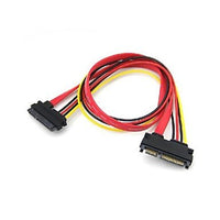 FASEN SATA 7 PIN + 15 PIN Male to Female Cable