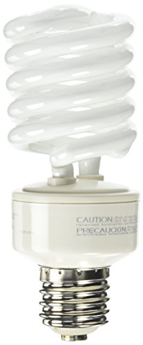 TCP 28942H65K CFL Spring Lamp - 150 Watt Equivalent (only 42w used!) Daylight White (6500K) MOGUL Base Spiral Light Bulb