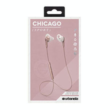 Load image into Gallery viewer, Urbanista Chicago Bluetooth Sports Earphones, High Performance, IPX4 Rated Water Resistant, Call-Handling with Microphone, Sport Carry Pouch, Rose Gold
