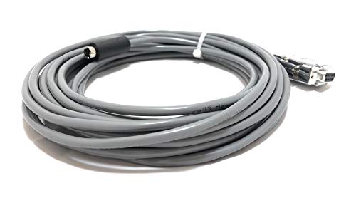 50' EVI Control Cable VISCA RS232 Cable for Sony EVI/BRC/SRG Series Cameras (8 Pin Mini Din to 9 Pin D-Sub Serial Computer Connector)