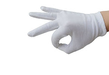 Load image into Gallery viewer, 12Pcs/6 Pairs 8.27 Inches White Cotton Gloves Work Gloves One Size
