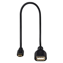 Load image into Gallery viewer, Hama 0.15m USB2.0-A/Micro usb2.0-b USB 2.0Micro-B USB 2.0-A Black Cable Adapter Adaptor for USB 2.0Cable (Micro-B, USB 2.0-A, 0.15m, Black)
