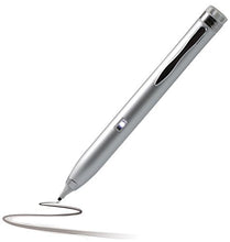 Load image into Gallery viewer, Navitech Silver Fine Point Digital Active Stylus Pen Compatible with Microsoft Surface Pro 4 / Microsoft Surface Book
