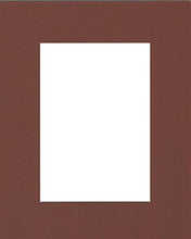 Load image into Gallery viewer, Pack of (2) 22x28 Acid Free White Core Picture Mats Cut for 18x24 Pictures in Brown
