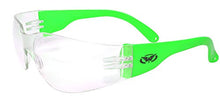 Load image into Gallery viewer, Global Vision Eyewear Rider Safety Glasses, Clear Lens, Neon Green
