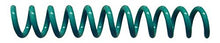 Load image into Gallery viewer, Spiral Coil Binding Spines 9mm (11/32 x 12) 4:1 [pk of 100] Light Teal (PMS 321 C)
