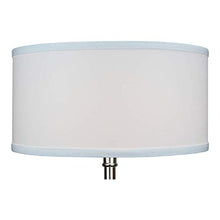 Load image into Gallery viewer, FenchelShades.com 14&quot; Top Diameter x 14&quot; Bottom Diameter 7&quot; Height Cylinder Drum Lampshade USA Made (Linen White)
