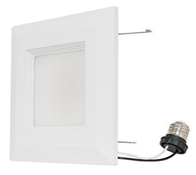 Load image into Gallery viewer, Westgate 15 Watt 6&quot; Inch Recessed Lighting Kit with Baffle Trim - Square Shaped LED Retrofit Downlight - Premium Dimmable Light Fixture - Best Ceiling Lights - ETL Listed (5000K Bright White 4 Pack)
