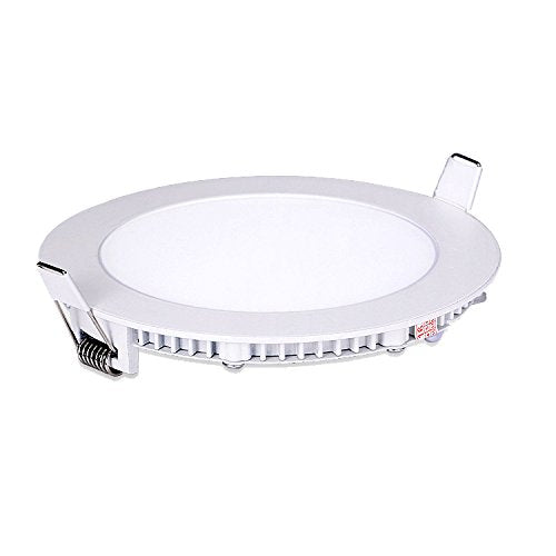 BRILLRAYDO 9W Dimmable Pure White Ultra-Thin Round LED SMD Ceiling Panel Light Acrylic Board Lamp