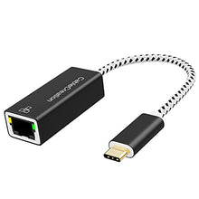 Load image into Gallery viewer, USB C Network Adapter,CableCreation Type-C (Thunderbolt 3) to RJ45 Gigabit Ethernet LAN Network Adapter Compatible with MacBook Pro,MacBook Air,M1/M2,iPad 2022,Galaxy S22 Ultra
