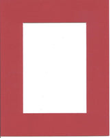 22x28 Bright Red Picture Mats with White Core Bevel Cut for 16x20 Pictures
