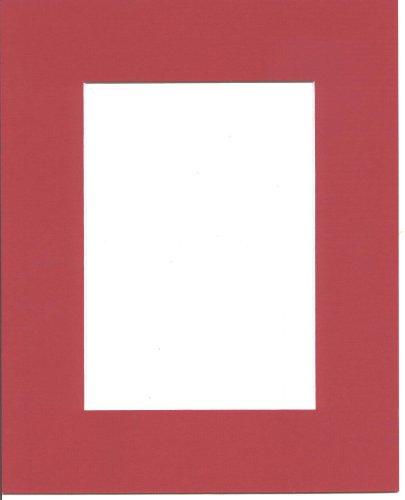 22x28 Bright Red Picture Mats with White Core Bevel Cut for 16x20 Pictures