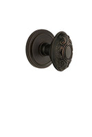 Grandeur 820309 Circulaire Rosette Privacy with Grande Victorian Knob in Timeless Bronze, 2.75