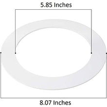 Load image into Gallery viewer, 5 PK White Goof/Trim Ring for 5/6 inch Recessed Can Lighting Down Light, Outer Diameter 8 inches, Inner Diameter 5.8 Inches
