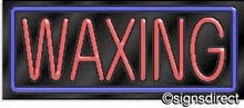 Load image into Gallery viewer, &quot;Waxing&quot; Neon Sign : 341, Background Material=Black Plexiglass
