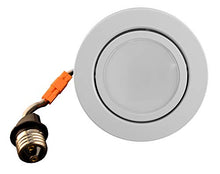 Load image into Gallery viewer, NICOR Lighting 4 inch LED Gimbal Downlight Retrofit Kit in 2700K (DLG4-10-120-2K-WH)
