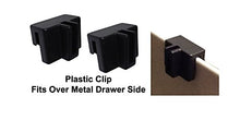 Load image into Gallery viewer, Cut to Length Metal File Rail 3/4&quot; High (Plastic Clips for Metal Drawers, 1&quot;- 15&quot; Long)
