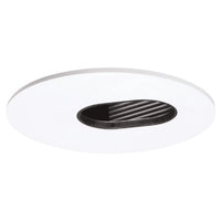 Halo Recessed 3006WHBB 3-Inch 35-Degree Adjustable Slot Aperture White Trim with Black Baffle