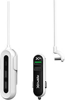 RapidX X5 Plus Car Charger 5 USB Ports QC 3.0/Type C Black on White