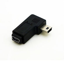 Load image into Gallery viewer, Right Angled 90 degree Mini USB Male to Mini USB Female Extension Adapter Conventer Cord Cable Connecter

