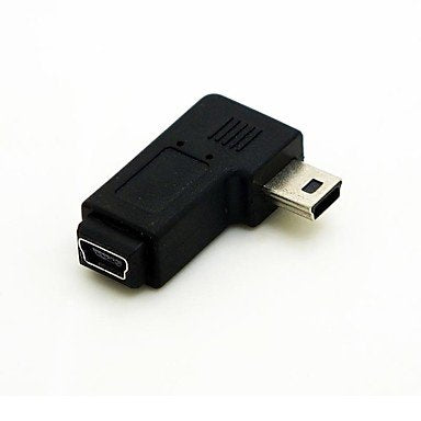 Right Angled 90 degree Mini USB Male to Mini USB Female Extension Adapter Conventer Cord Cable Connecter