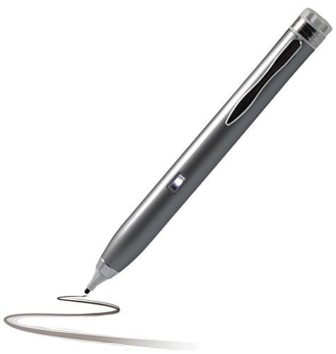 Navitech Grey Fine Point Digital Active Stylus Pen Compatible with HP Envy 8 Note 5001na / HP Pro Slate 8 Tablet/HP Pro Slate 8 Tablet/HP Pro Tablet 408 G1 / HP Pro 10 EE G1 Tablet