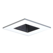 Load image into Gallery viewer, HALO Recessed 3011WHBB 3-Inch 15-Degree Trim Adjustable Square with Black Baffle, White
