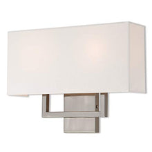 Load image into Gallery viewer, Livex Lighting 50991-91 Pierson Brushed Nickel 2 Light Ada Wall Sconce, Medium
