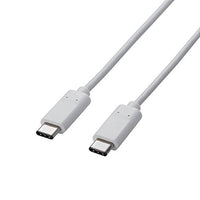 ELECOM USB Cable USB2.0 Type C for Apple C - C Type Standard 1.0m [White] U2C-APCC10WH (Japan Import)